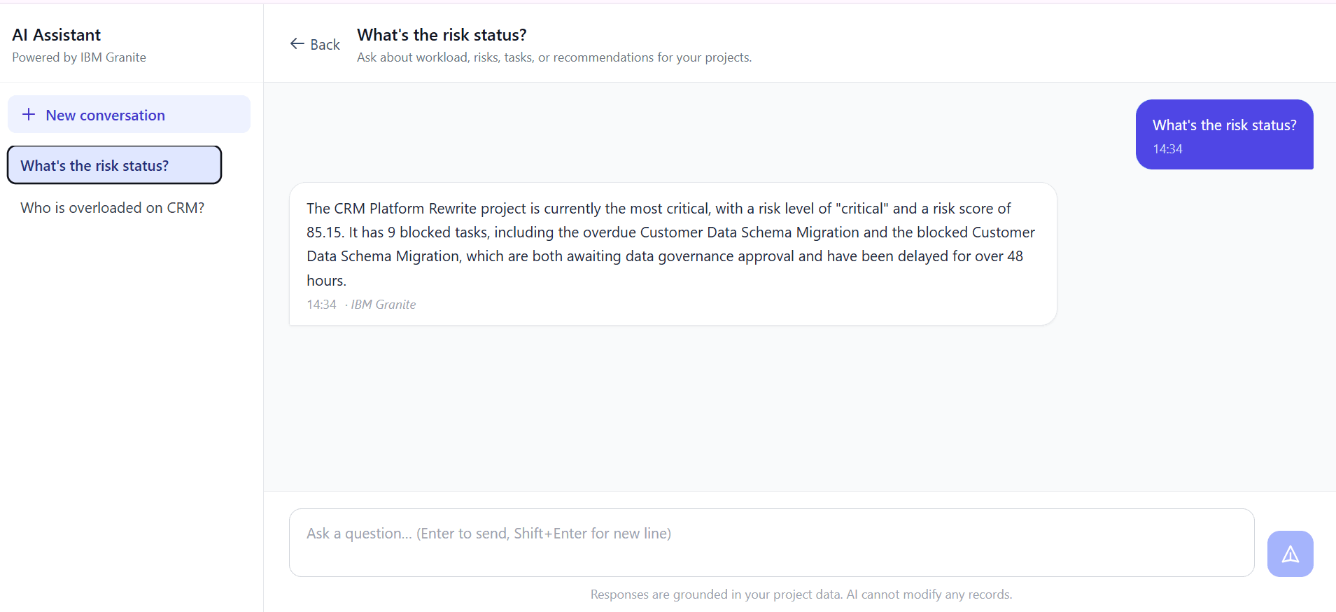 AI Chat — Grounded Responses