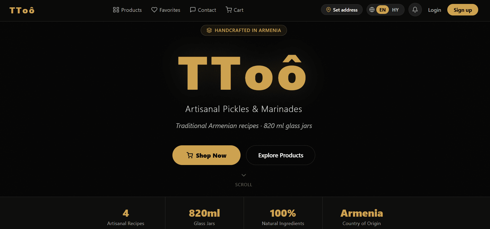 TToô ecommerce website interface showing product catalog and shopping cart